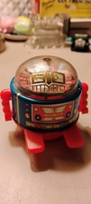 Vintage Roulette Wheel Headed Robot Toy; Tinplate Friction, Rare from Japan