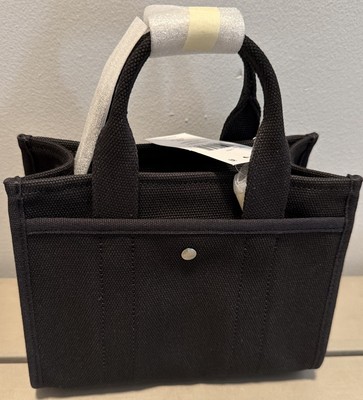 Coach Black Canvas Cargo Tote Bag 20 With Optional Crossbody
