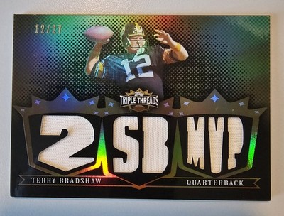 Terry Bradshaw /27 Jersey Relic 2007 Topps Triple Threads Relics HOF