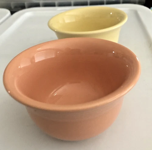 Fiesta Fiestaware HLC  Custard Ramekin Dessert Cup 4” Persimmon Set Of 2