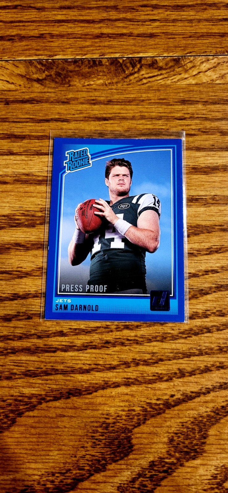 2018 Panini Donruss - Rated Rookie Sam Darnold #301 Press Proof Blue (RC)