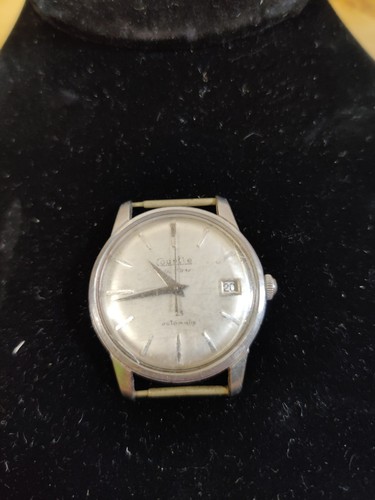 Courtie DeLuxe 25 Automatic Vtg Manual Wind Men's 7 Jewel Wristwatch WORKS Read