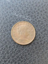 1960 Mo Mexico 5 Centavos Coin - Brass - Josefa Ortiz de Dominguez