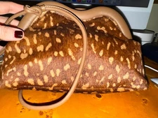 Mansur Gavriel Baci Genuine Calf Hair Frame Shoulder Bag