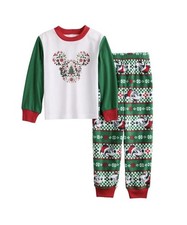 Disney Mickey Mouse Holiday Party Pajama Set 2T NEW Jammie's For Your Families