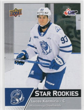 Lucas Karmiris 22-23 Upper Deck CHL Star Rookies #374 Mississauga Steelheads
