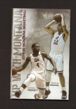 2019-20 Montana Grizzlies Basketball Pocket Schedule Big Sky Conference