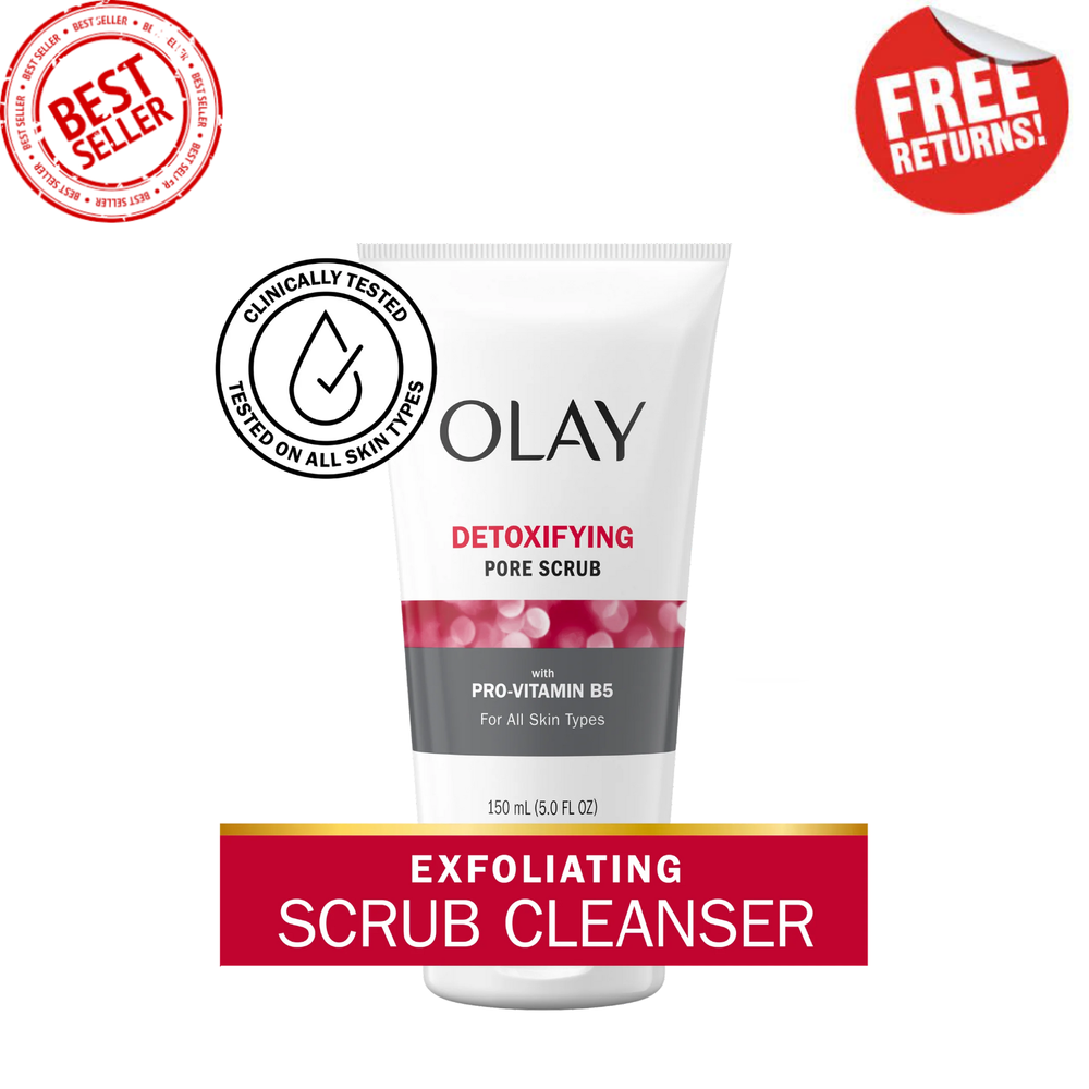 Olay Skincare Regenerist Detoxifying Pore Scrub Facial Cleanser, 5.0 fl oz