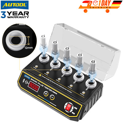 Car Spark Plug Tester Digital Ignition Spark Plug Analyzer 5-Holes 220V 9000RPM