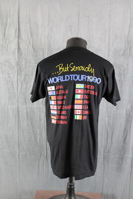 Phil Collins Tour Shirt (VTG) - 1990 World Tour by Brockum - Men's