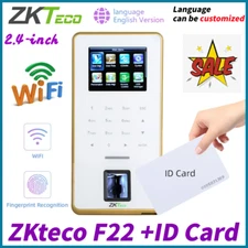 ZKTeco F22 WIFI TCP/IP Biometric Fingerprint Time Attendance Access Control+ID