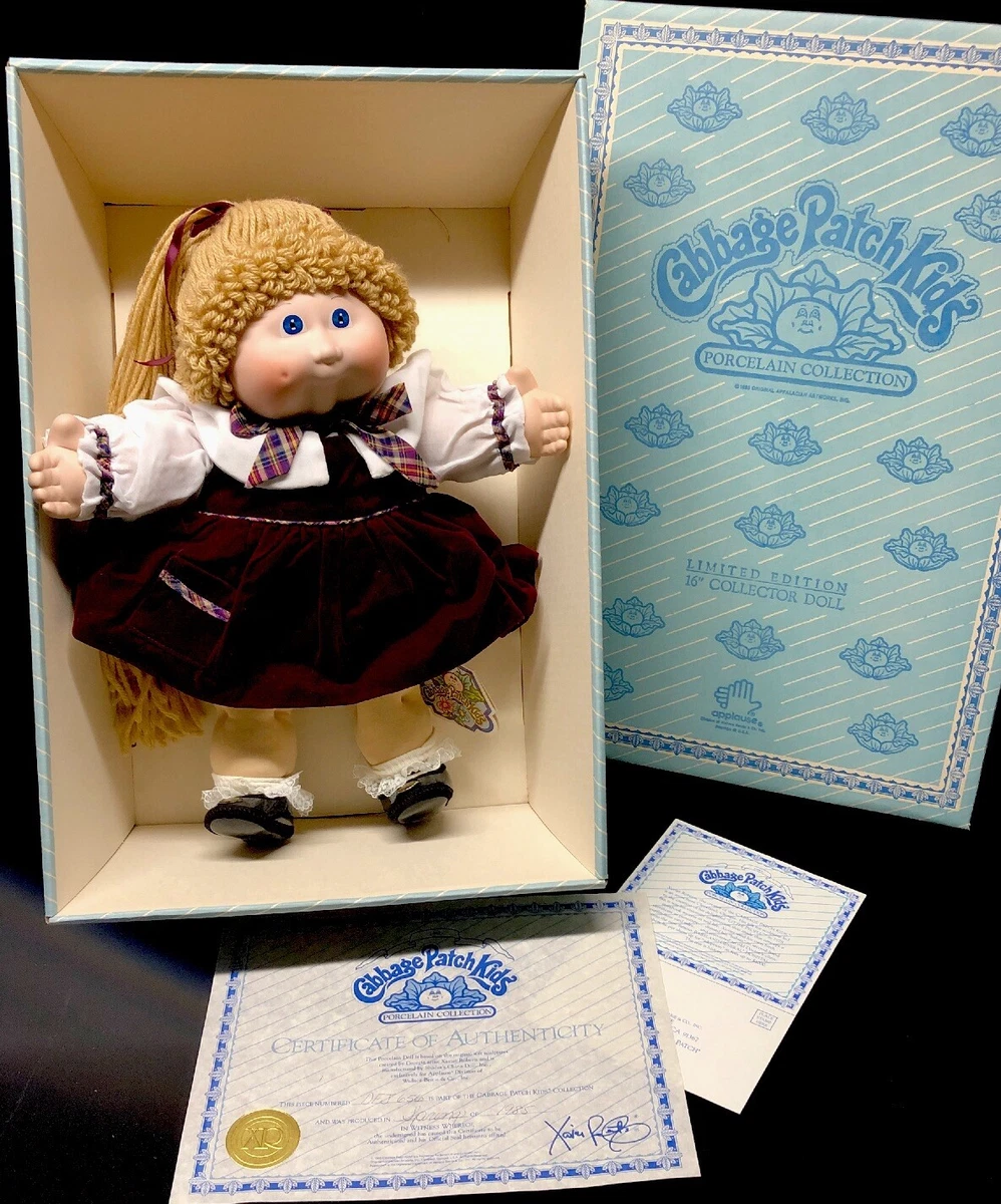 1985 Vintage DELLA FRANCES Porcelain Cabbage Patch Kids 4885 Xavier Roberts NOS