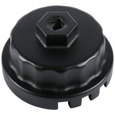 Oil Filter Cap Wrench 64mm 14 Flute for Toyota Lexus Scion 2.5L to 5.7L (Black)