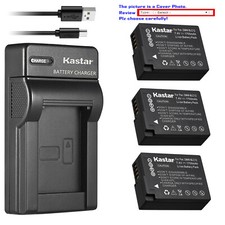 Kastar Battery Slim Charger for Panasonic DMW-BLC12 Lumix DMC-G7HK DMC-GX8KBODY