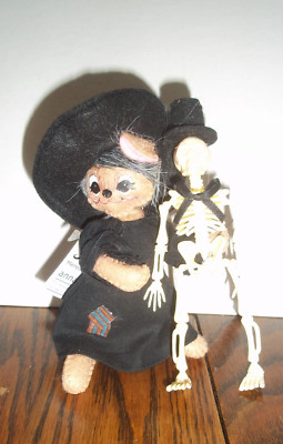 ANNALEE HALLOWEEN ''WITCH MOUSE WITH MR. BONES'' 5'' 2023 NWT