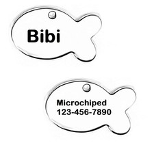 Size Custom Engraved Pet ID Tag with Name, Phone Number, and Address