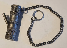 Key Chain - Ear Ring - Ornamental  MINIATURE  WATER PIPE - It Dangles