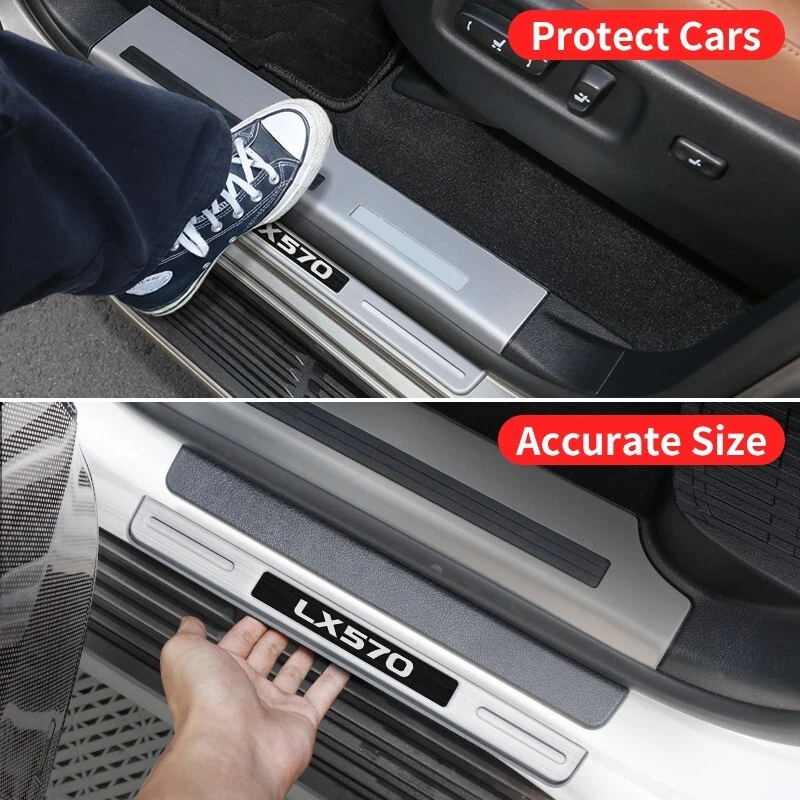 For Lexus LX570 LX450d 2008-2022 Accessories Stainless Steel Threshold Pedal - Image 4 of 4