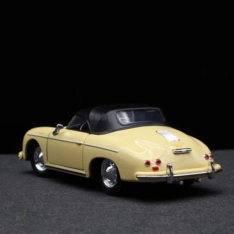 WELLY 1:24 Porsche 356A Speedster Alloy Car Diecast Toy Vehicle Kid Model Car - Image 3 of 4