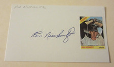 Ron Nischwitz Autographed Signed 3X5 Index Card MLB Baseball Detroit Tigers