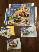 LEGO CITY Fire Rescue Police Chase 60319 Box & Manuals ONLY No Bricks No Pieces
