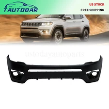 Front Bumper Cover Fascia For 2017-2021 Jeep Compass CH1014124 Upper Not Fold