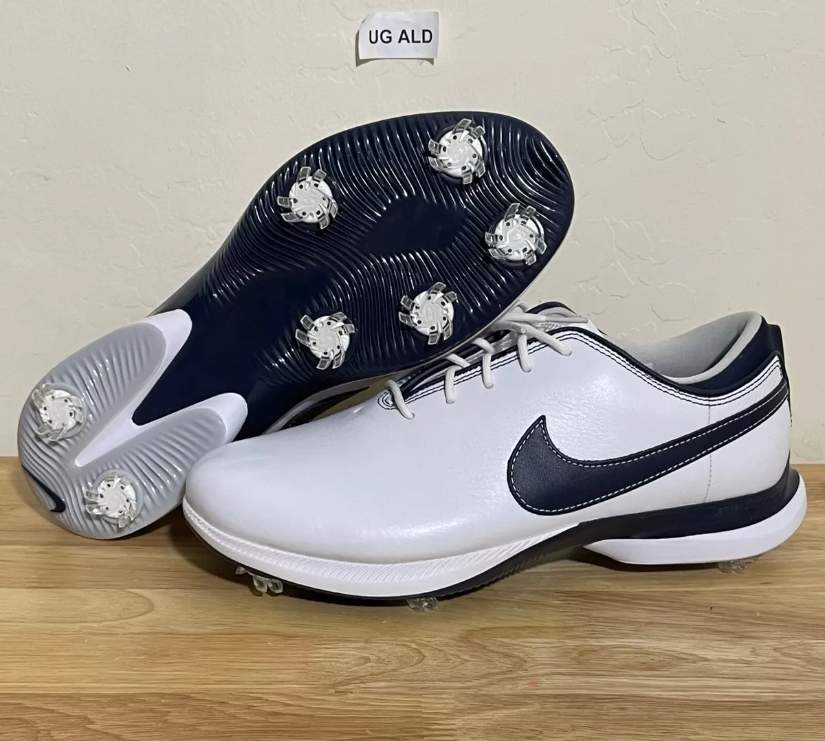 Nike Air Zoom Victory Tour 2 White/Navy Blue Leather Golf Shoe Men 10 DX6003-144 Nike Air Zoom Victory Tour 2 White/Navy Blue Leather Golf Shoe Men 10 DX6003-144
