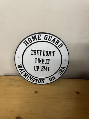 Gusseisen Home Guard Sie mögen es nicht! Schild 24 cm