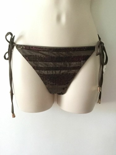 NEW VINCE CAMUTO Brown Sequined Stripes Bottom Separate (Size M) - MSRP $76.00 - Picture 6 of 7