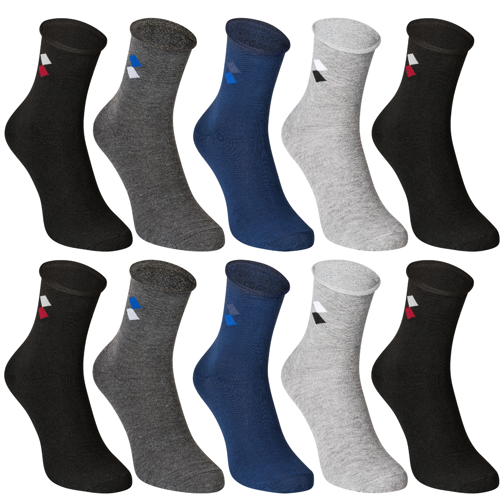 10-30 Paar Herrensocken ohne Gummibund Bequem Atmungsaktiv Komfort Diabetiker