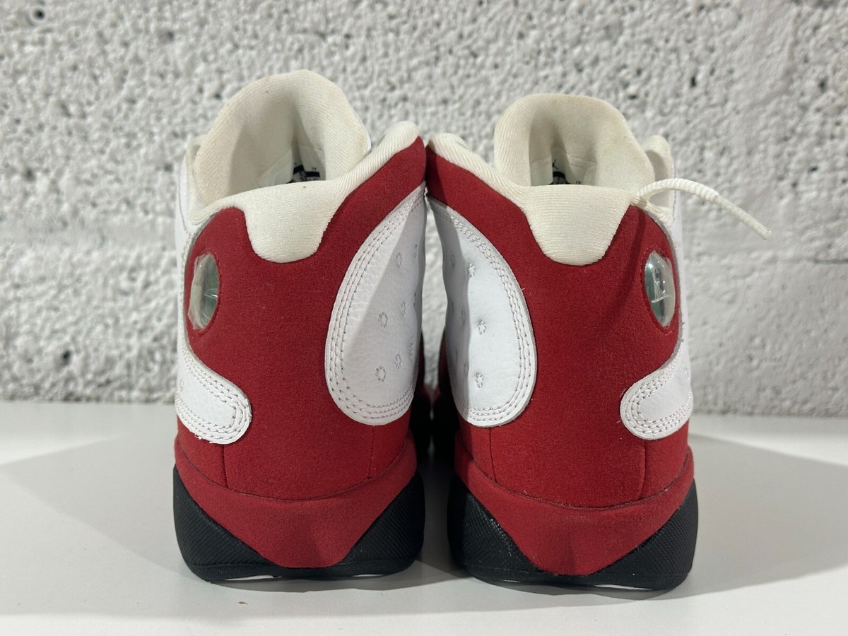 NEW Nike Air Jordan 13 Retro White True Red Black 414574-122 GS Sz