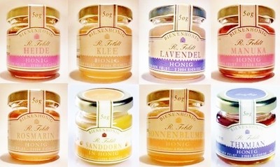 Honig Probierset die Edel Sorten Bienenhonig 8 x 50g Imker Qualität !