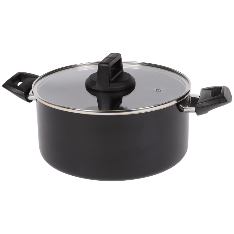 Faitout GreenChef Ø 24 cm marmite de cuisine tous feux avec couvercle transparent