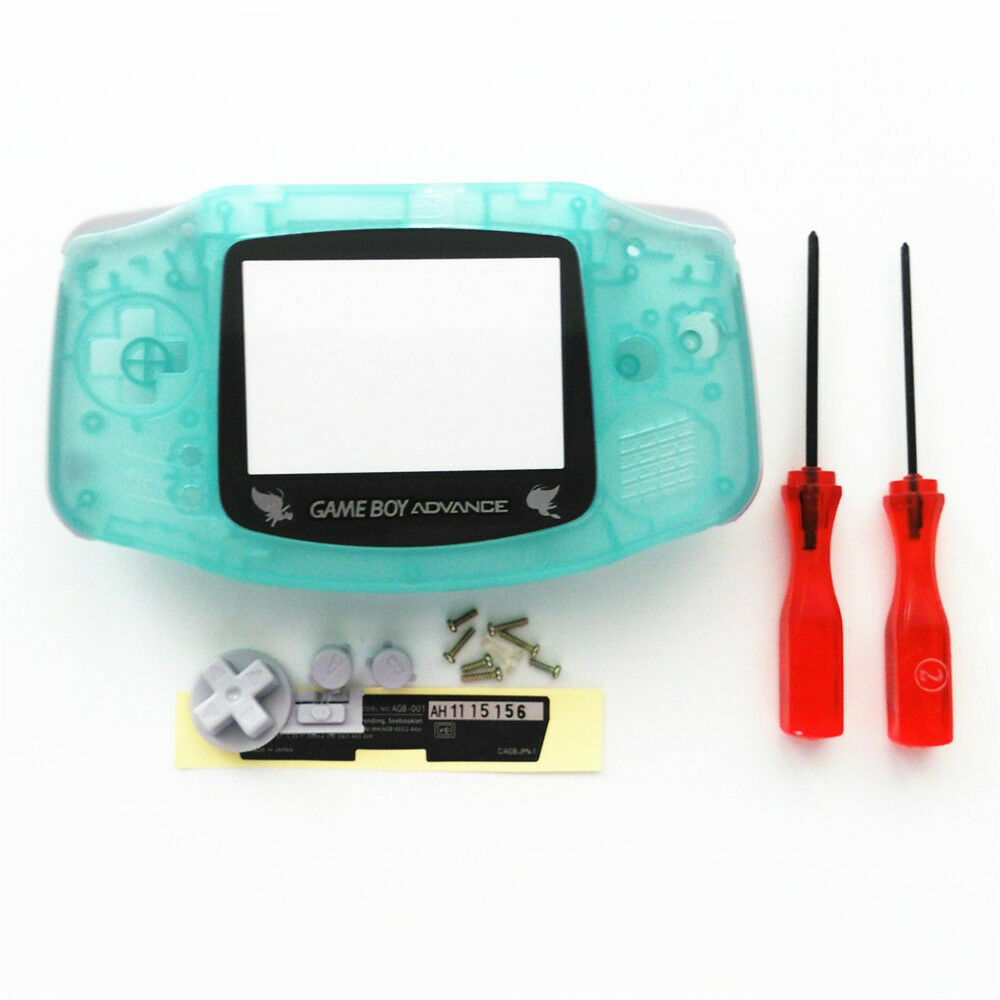 Glow In Dark Clear Green Full Housing Shell Case for Gameboy Advance ...