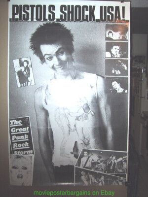 SEX PISTOLS SHOCK USA BRITISH SUBWAY POSTER SID VICIOUS | eBay