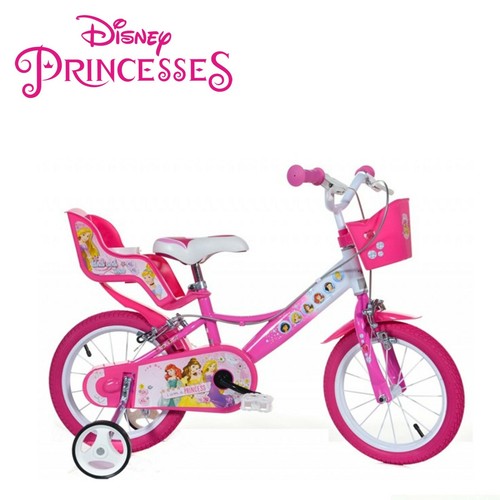 bici bicicletta le principesse 16 pollici per bambina con rotelle freno |  eBay