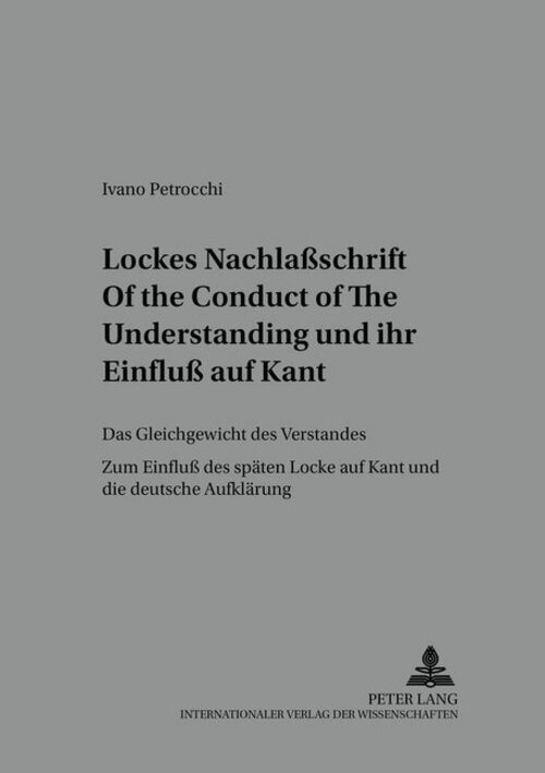 Thumbnail - Ivano Petrocchi | Lockes Nachlaßschrift «of The Conduct Of The