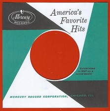 MERCURY green/black/white REPRODUCTION RECORD COMPANY SLEEVES - pack of 10 