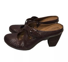 Naturalizer Comfort Shoes Women 9N Quantina Mary Jane Leather Buckle Block Heel