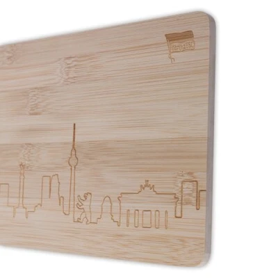Hertha BSC Berlin Holzbrettchen - Skyline - Schneidebrett Frühstücksbrettchen