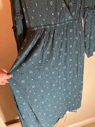 Knox Rose Dress XXL Teal Green Long Sleeve - Picture 5 of 6