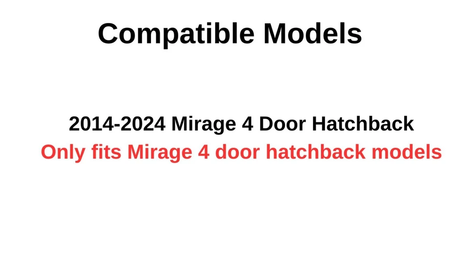 Fits 2014-2024 Mitsubishi Mirage Back Window Glass Heated Rear - Image 4 of 4