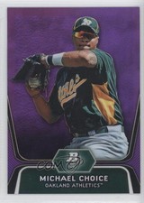 2012 Bowman Platinum Prospects Retail Purple Refractor Michael Choice #BPP8 am2