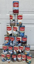 Complete Set 21 Scenic Beer cans Schmidt Heileman Brewing Company Bottom Opened