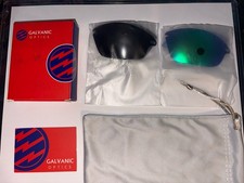 Oakley Replacement Lenses Galvanic Optics Jet Black and Blue