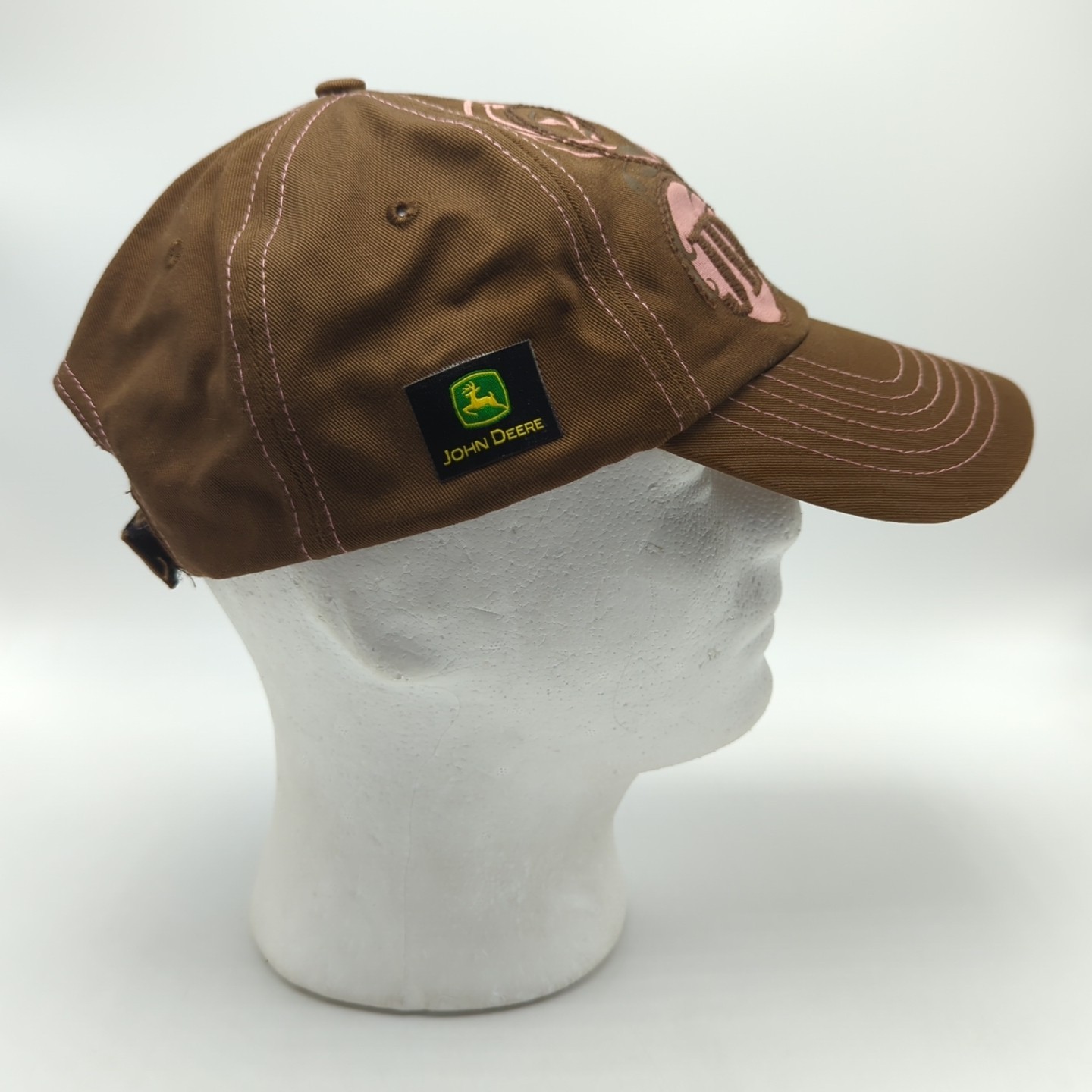 JOHN DEERE hat licensed brown adjustable cotton c… - image 3
