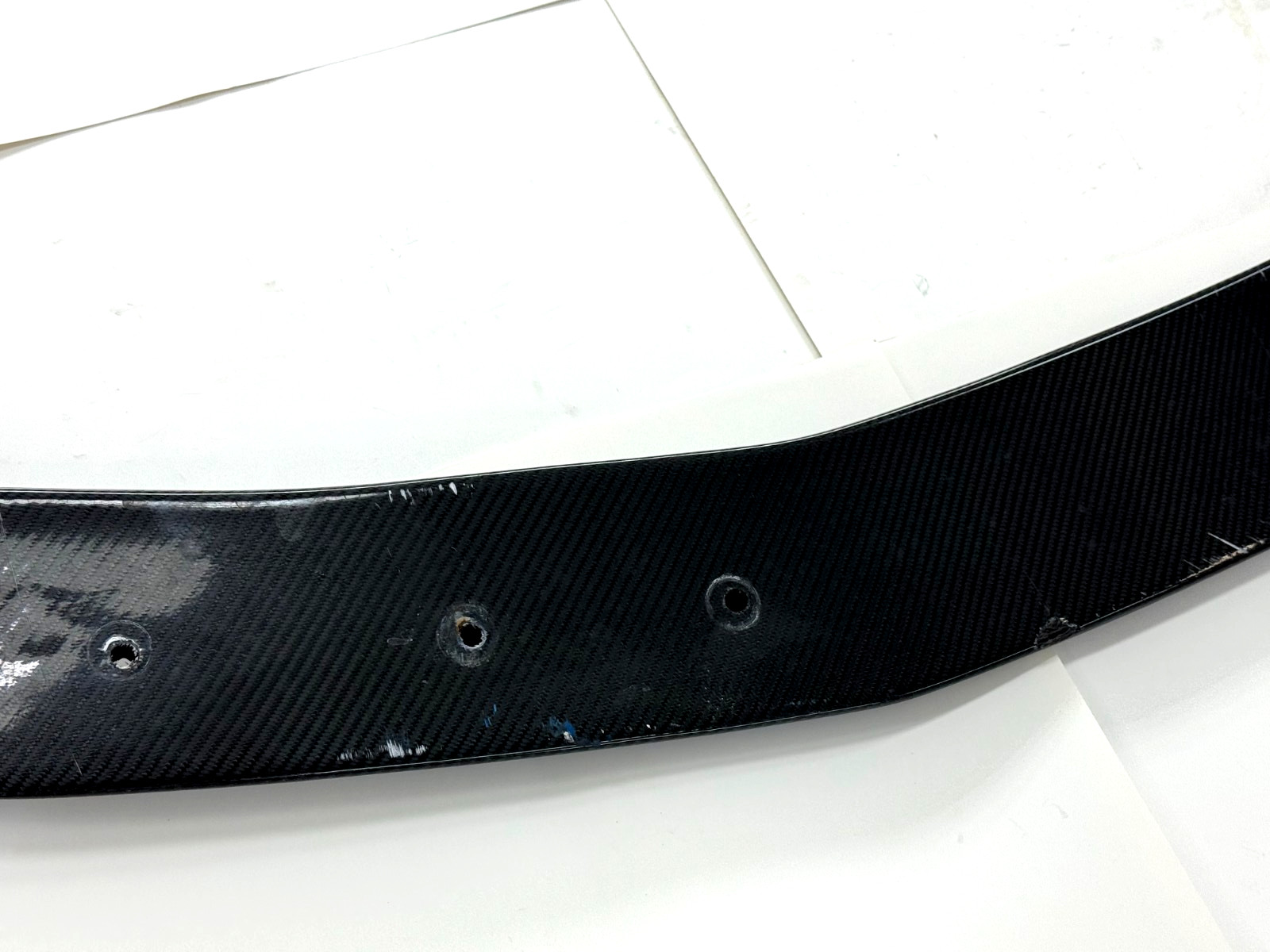10-15 FERRARI 458 SPIDER ITALIA CARBON FIBER BUMPER LOWER SPOILER SPLITTER LIP