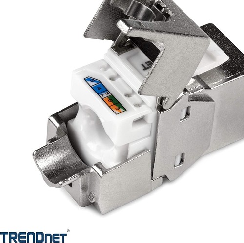 TRENDnet Shielded Cat6A RJ45 Keystone Jack 6-Pack Bundle, Use with The Silver - Picture 10 of 12