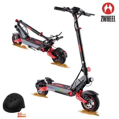 1200W 720Wh Electric Scooter 10'' Off Road Tire Folding EScooter Commuter 34 Mile