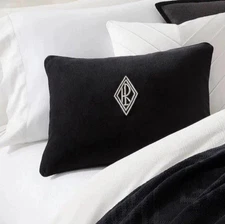 Ralph Lauren Ansel Throw Pillow 15x20 Velvet Down Feather Home Decor Bedding NEW